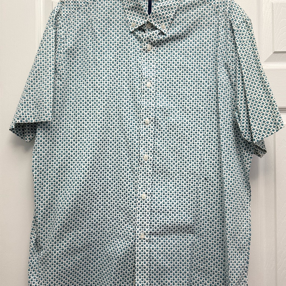 & Other Stories Blue and White Casual Button Down Shirt